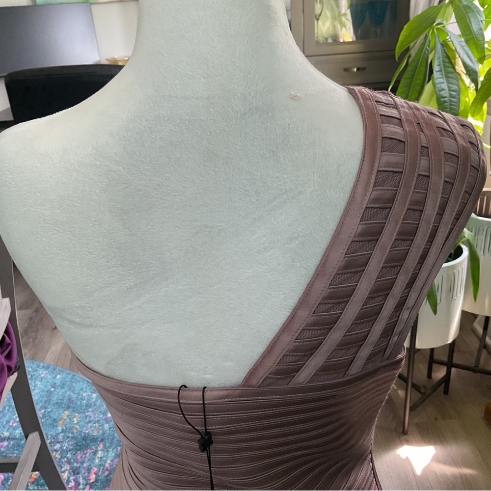 BCBG One Shoulder Blush Dress - Picture 9 of 11